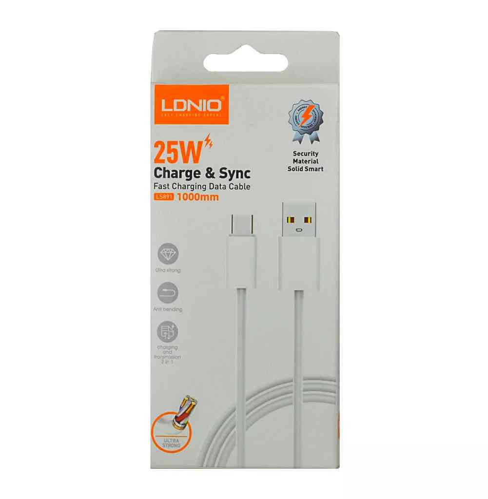 LDNIO - Data Cable 25W Type-C 1M